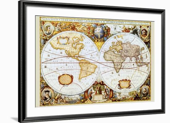 Map of the World-null-Framed Art Print