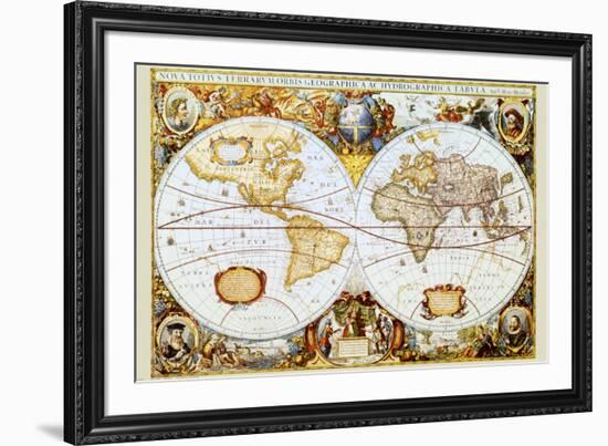 Map of the World-null-Framed Art Print