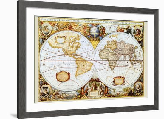 Map of the World-null-Framed Art Print