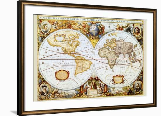 Map of the World--Framed Art Print