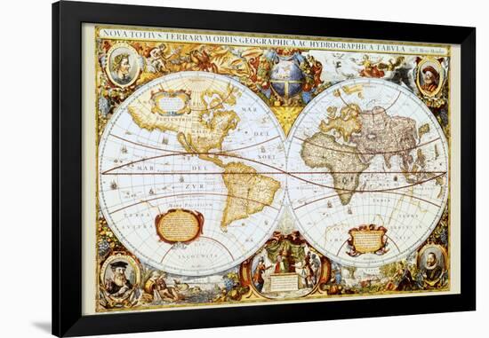 Map of the World-null-Framed Art Print