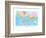 Map of the World-null-Framed Premium Giclee Print