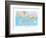 Map of the World-null-Framed Premium Giclee Print