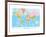 Map of the World-null-Framed Art Print