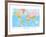 Map of the World-null-Framed Art Print