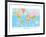 Map of the World-null-Framed Art Print