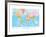 Map of the World-null-Framed Art Print