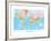 Map of the World-null-Framed Art Print