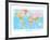 Map of the World-null-Framed Art Print