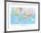 Map of the World-null-Framed Art Print