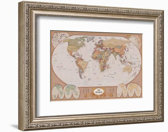 Map of the World-null-Framed Art Print