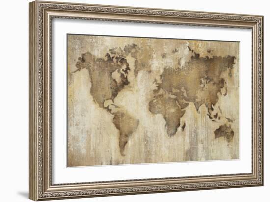 Map of the World-Liz Jardine-Framed Art Print
