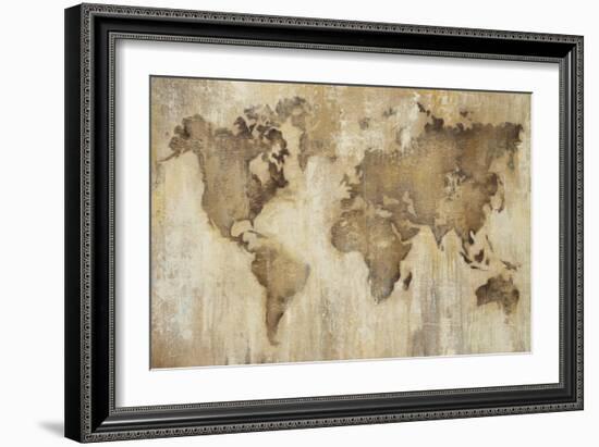 Map of the World-Liz Jardine-Framed Art Print