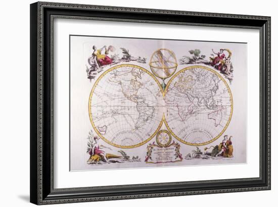 Map of the World-Fototeca Gilardi-Framed Photographic Print