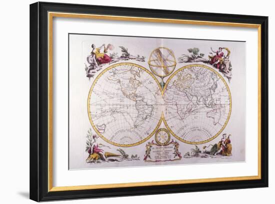 Map of the World-Fototeca Gilardi-Framed Photographic Print