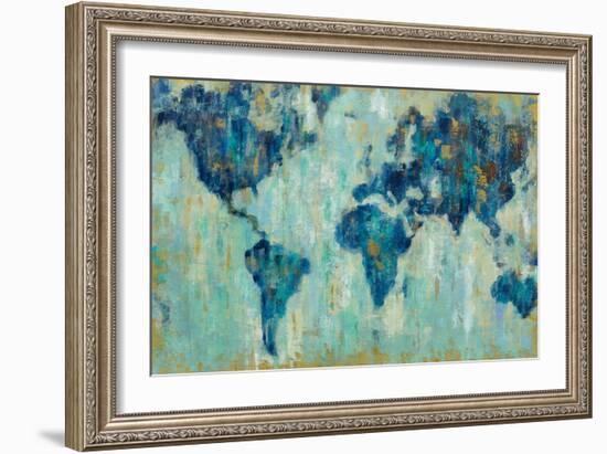 Map of the World-Silvia Vassileva-Framed Art Print