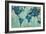 Map of the World-Silvia Vassileva-Framed Art Print