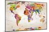 Map of the World-Mark Ashkenazi-Mounted Giclee Print