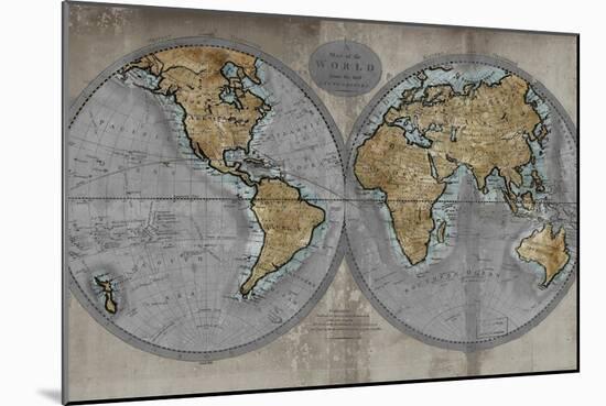 Map of the World-Russell Brennan-Mounted Art Print