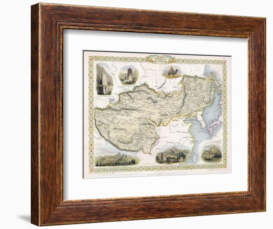 Map of Tibet Mongolia and Manchuria-J. Rapkin-Framed Photographic Print