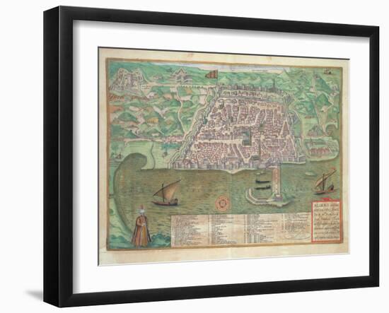 Map of Toledo-Joris Hoefnagel-Framed Giclee Print