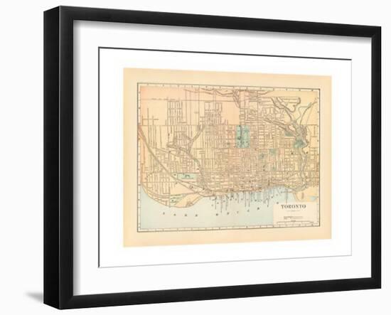 Map of Toronto-Wild Apple Portfolio-Framed Art Print