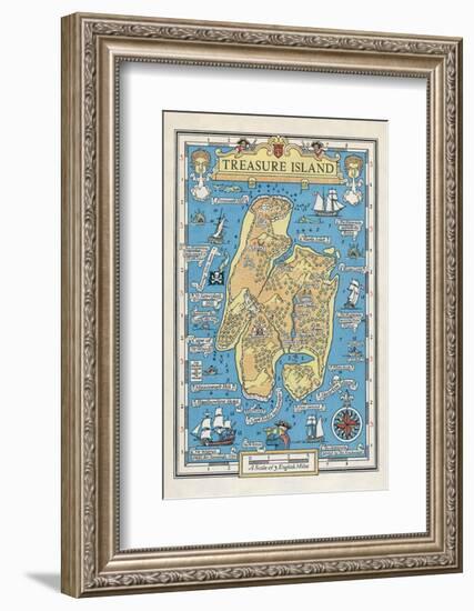 Map of Treasure Island-Monro S. Orr-Framed Photographic Print