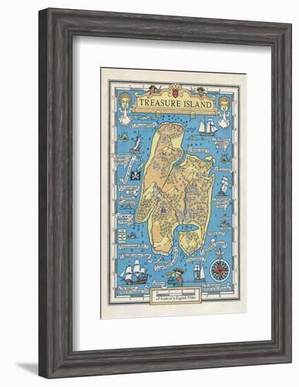 Map of Treasure Island-Monro S. Orr-Framed Photographic Print