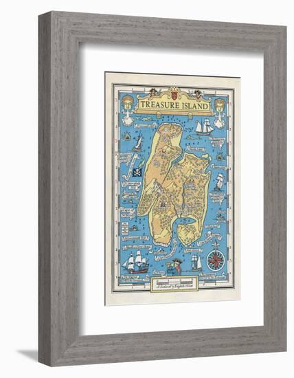 Map of Treasure Island-Monro S. Orr-Framed Photographic Print