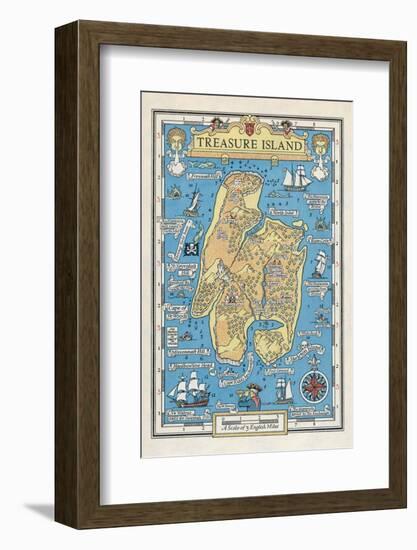 Map of Treasure Island-Monro S. Orr-Framed Photographic Print