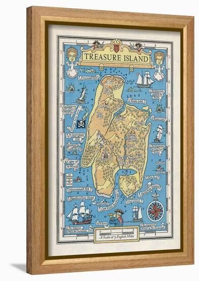 Map of Treasure Island-Monro S. Orr-Framed Art Print