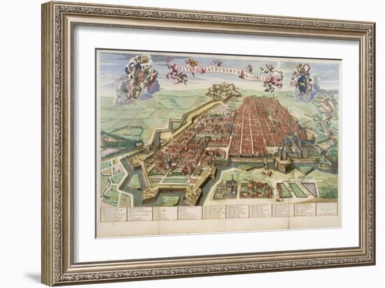 Map of Turin, 1682-Joan Blaeu-Framed Giclee Print