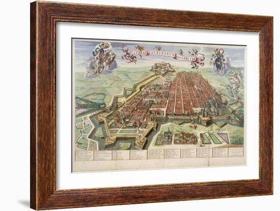 Map of Turin, 1682-Joan Blaeu-Framed Giclee Print