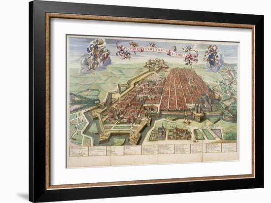 Map of Turin, 1682-Joan Blaeu-Framed Giclee Print