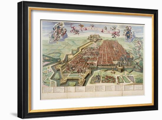 Map of Turin, 1682-Joan Blaeu-Framed Giclee Print