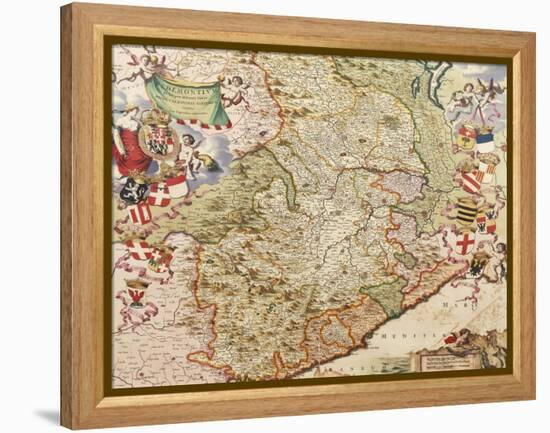 Map of Turin, 1682-Joan Blaeu-Framed Premier Image Canvas