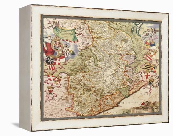 Map of Turin, 1682-Joan Blaeu-Framed Premier Image Canvas