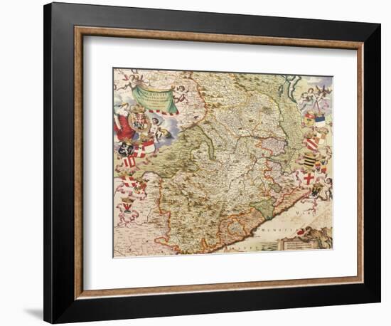 Map of Turin, 1682-Joan Blaeu-Framed Giclee Print