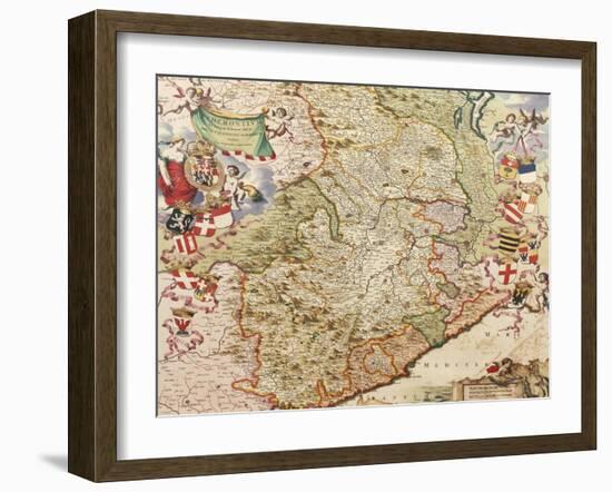 Map of Turin, 1682-Joan Blaeu-Framed Giclee Print