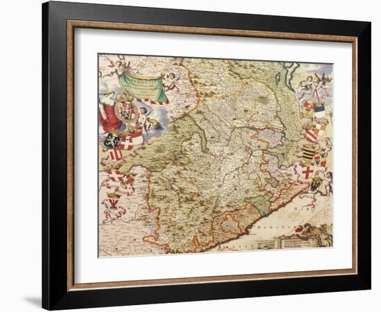 Map of Turin, 1682-Joan Blaeu-Framed Giclee Print