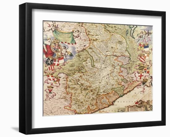 Map of Turin, 1682-Joan Blaeu-Framed Giclee Print