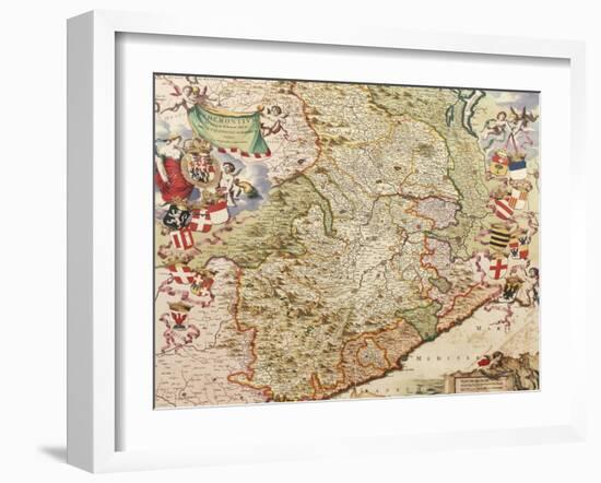 Map of Turin, 1682-Joan Blaeu-Framed Giclee Print