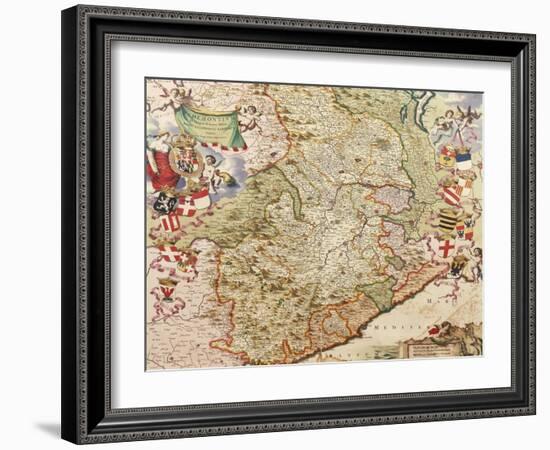 Map of Turin, 1682-Joan Blaeu-Framed Giclee Print