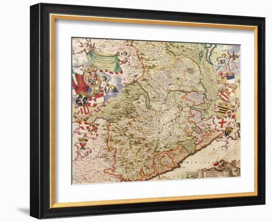 Map of Turin, 1682-Joan Blaeu-Framed Giclee Print