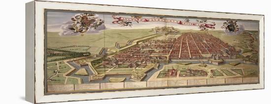 Map of Turin, from Theatrum Sabaudiae-Joan Blaeu-Framed Premier Image Canvas