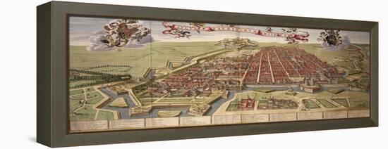 Map of Turin, from Theatrum Sabaudiae-Joan Blaeu-Framed Premier Image Canvas