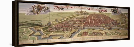 Map of Turin, from Theatrum Sabaudiae-Joan Blaeu-Framed Premier Image Canvas