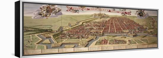 Map of Turin, from Theatrum Sabaudiae-Joan Blaeu-Framed Premier Image Canvas