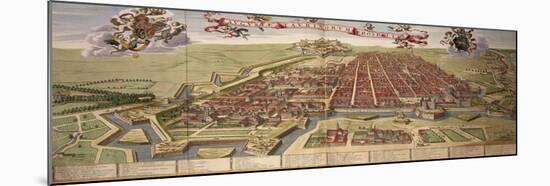 Map of Turin, from Theatrum Sabaudiae-Joan Blaeu-Mounted Giclee Print