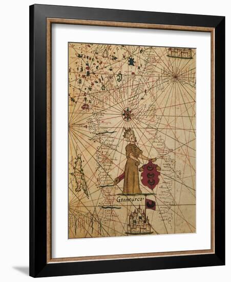 Map of Turkey, from Portolan Chart-null-Framed Giclee Print